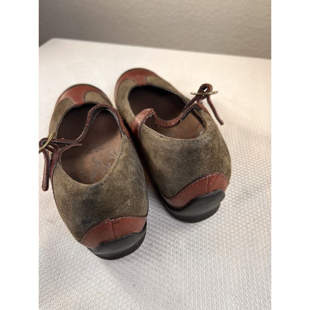Merrell Womens Plaza Mary Jane 7.5 M Saddle Brown‎ Brick Suede Leather J46102 - Picture 4 of 11